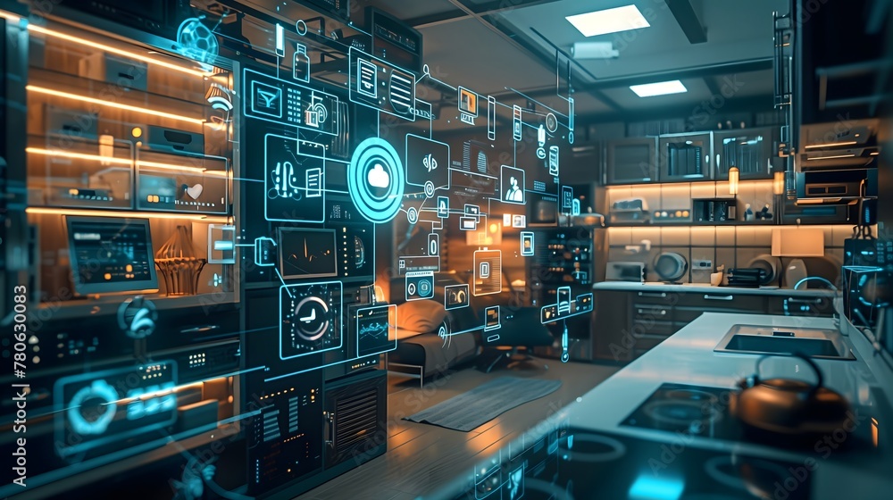 Technical modern room Technical modern room