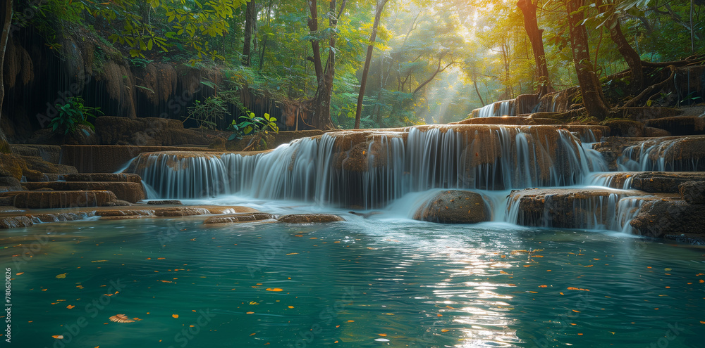 Fototapeta premium waterfall in the forest