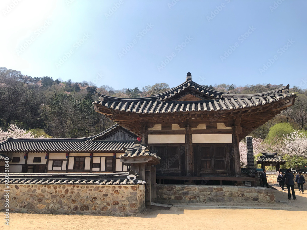Fototapeta premium Korean traditional architectural scenery photos