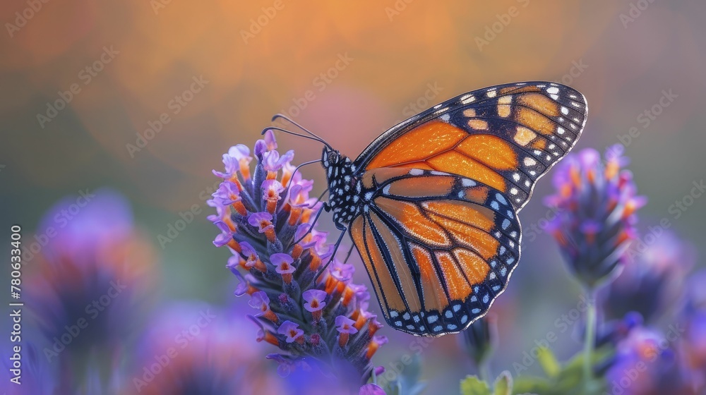 Obraz premium Discover the vibrant dance of nature in Butterfly Gardens and Hummingbird Feeders, where spring wildlife captivates the senses.