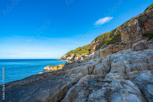 Coastal scenery of Niuchewan, Sanya, Hainan, China © hu