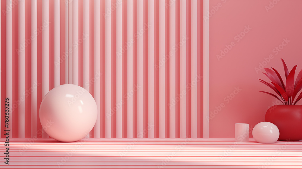 Fototapeta premium Breakfast Nook: A cozy room with a chair beside a window, featuring an egg-inspired design