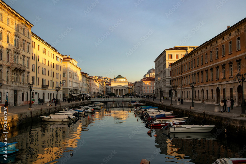 Canal Grande della città di Trieste, Friuli Venezia Giulia
