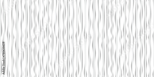 Curved vertical lines, gypsum wall, seamless pattern, vector design	