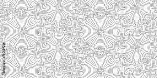 Hand drawn circles, seamless pattern, primitive vector design	