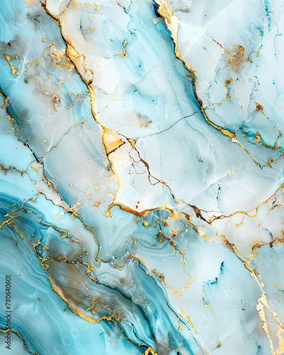 Abstract Pastel Blue Marble Texture Background