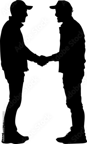 two farmers shaking hands