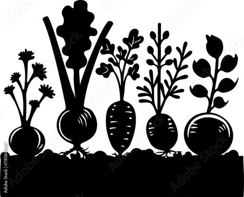 Vegetable Patch, simple silhouette