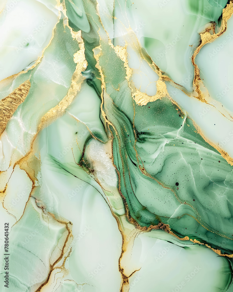 Obraz premium Abstract Sage Green Marble Texture Background