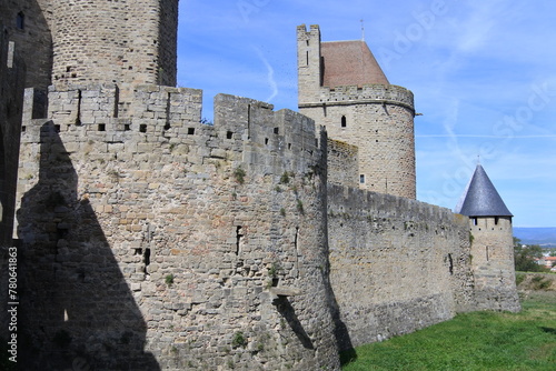 Carcassonne - Blick von der Porte Narbonnaise nach Norden