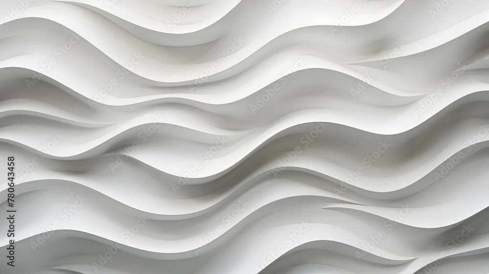 Captivating White Seamless 3D Waves Interplay of Light and Shadow for Sophisticated Wall Decor Captivating White Seamless 3D Waves Interplay of Light and Shadow for Sophisticated Wall Decor
