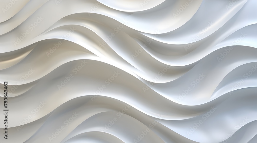 Obraz premium Elegant 3D Seamless Wave Patterns for Sophisticated Wall Decor