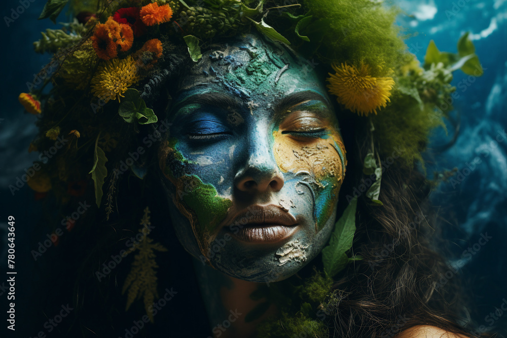 Obraz premium Nature protection conceptual Generative AI illustration Earth day ecology safe planet nature environment