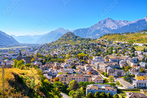 Sion, Switzerland in the Canton of Valais © SeanPavonePhoto