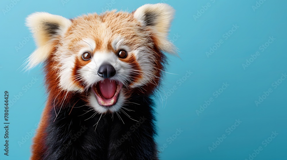 驚いた顔のレッサーパンダ 驚いた顔のレッサーパンダ