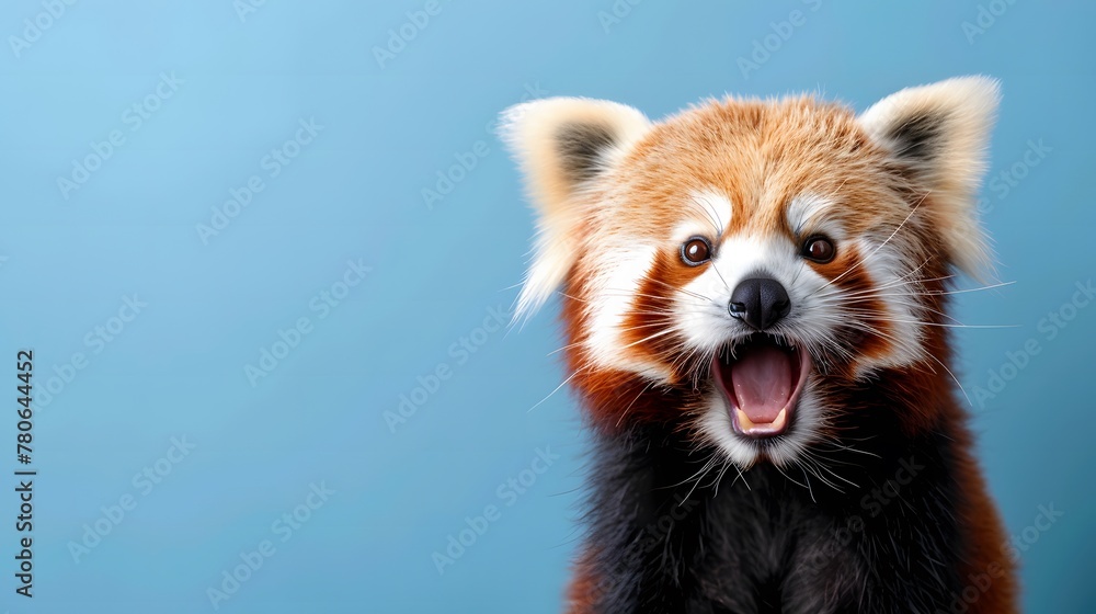 驚いた顔のレッサーパンダ 驚いた顔のレッサーパンダ