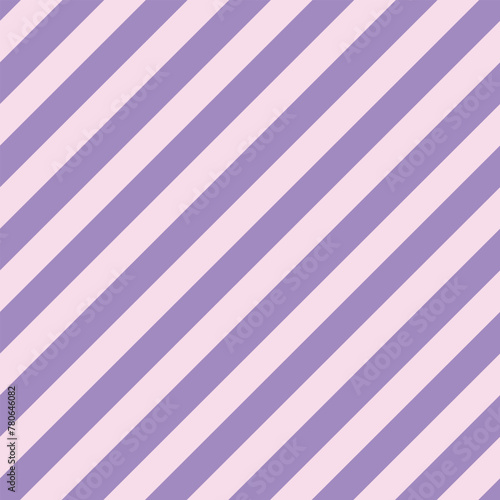 Seamless Purple Pastel color Striped Background 45-degree