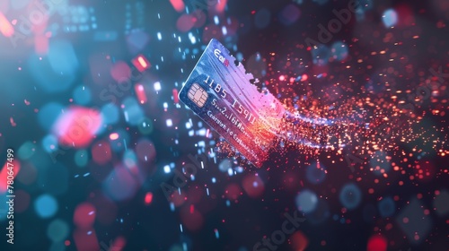 Credit Card Blazing with Di...