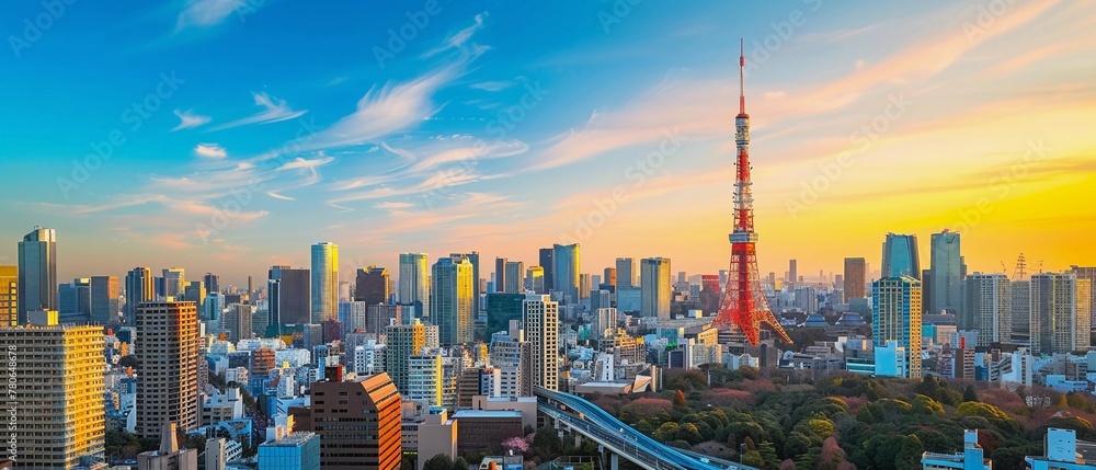Fototapeta premium 観光地としての東京のイメージ
