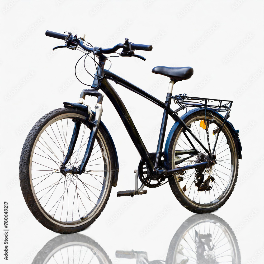 Bike bicycle isolated on white background, this has clipping path