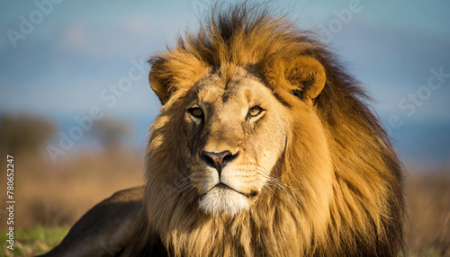Majestic Lion at Golden Hour © richard