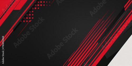 red black sporty background, speed motion design with spot strip and copy space, modern minimal in cheerful and freedom energy feeling, Generative Ai