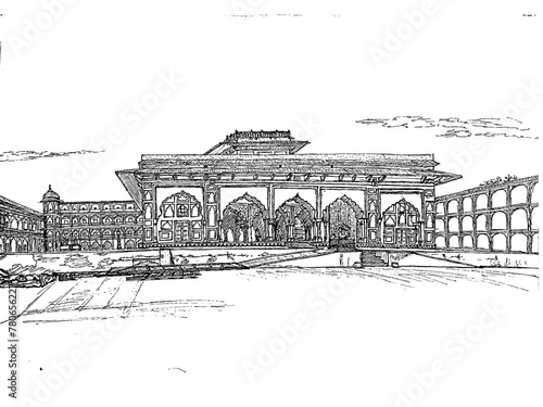 Sarvato Bhadra, city palace jaipur Sketch photo