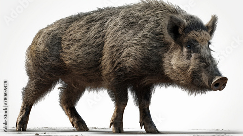 Wallpaper Mural Wild Boar, Baby Boar in Close Up on White Background Torontodigital.ca