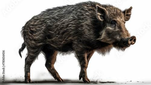 Wallpaper Mural Wild Boar, Baby Boar in Close Up on White Background Torontodigital.ca