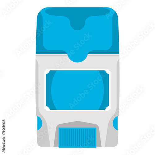 Deodorant stick vector cartoon illustration isolated on a white background.