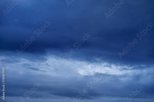 A sky landscape loaded with storm clouds