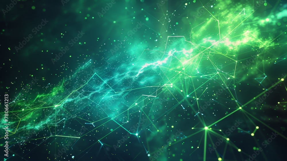A dynamic abstract wallpaper featuring a neon laser and mathematical shapes A dynamic abstract wallpaper featuring a neon laser and mathematical shapes