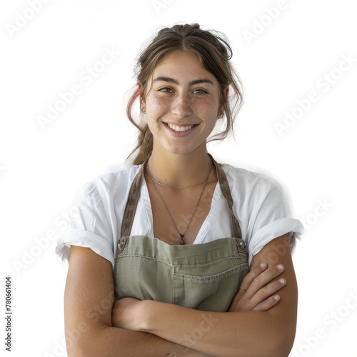 Photo Of a smiling Young Woman Wearing isolated on transparent background