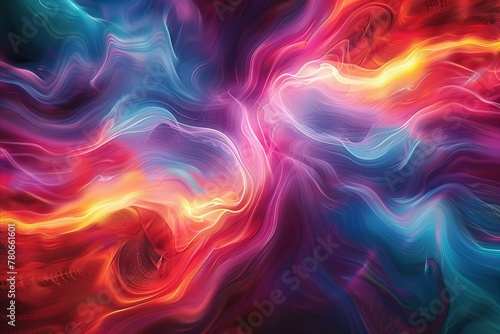 Swirls of electric hues dance across this abstract background, capturing the dynamic essence of perpetual motion photo