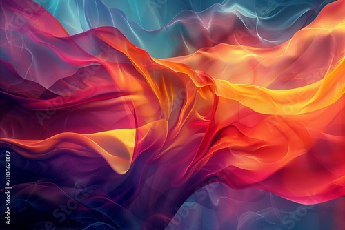 This abstract background creates an illusion of depth, with shapes and colors that dynamically pop and recede photo