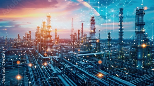 Wallpaper Mural Industrial infrastructure forms Torontodigital.ca