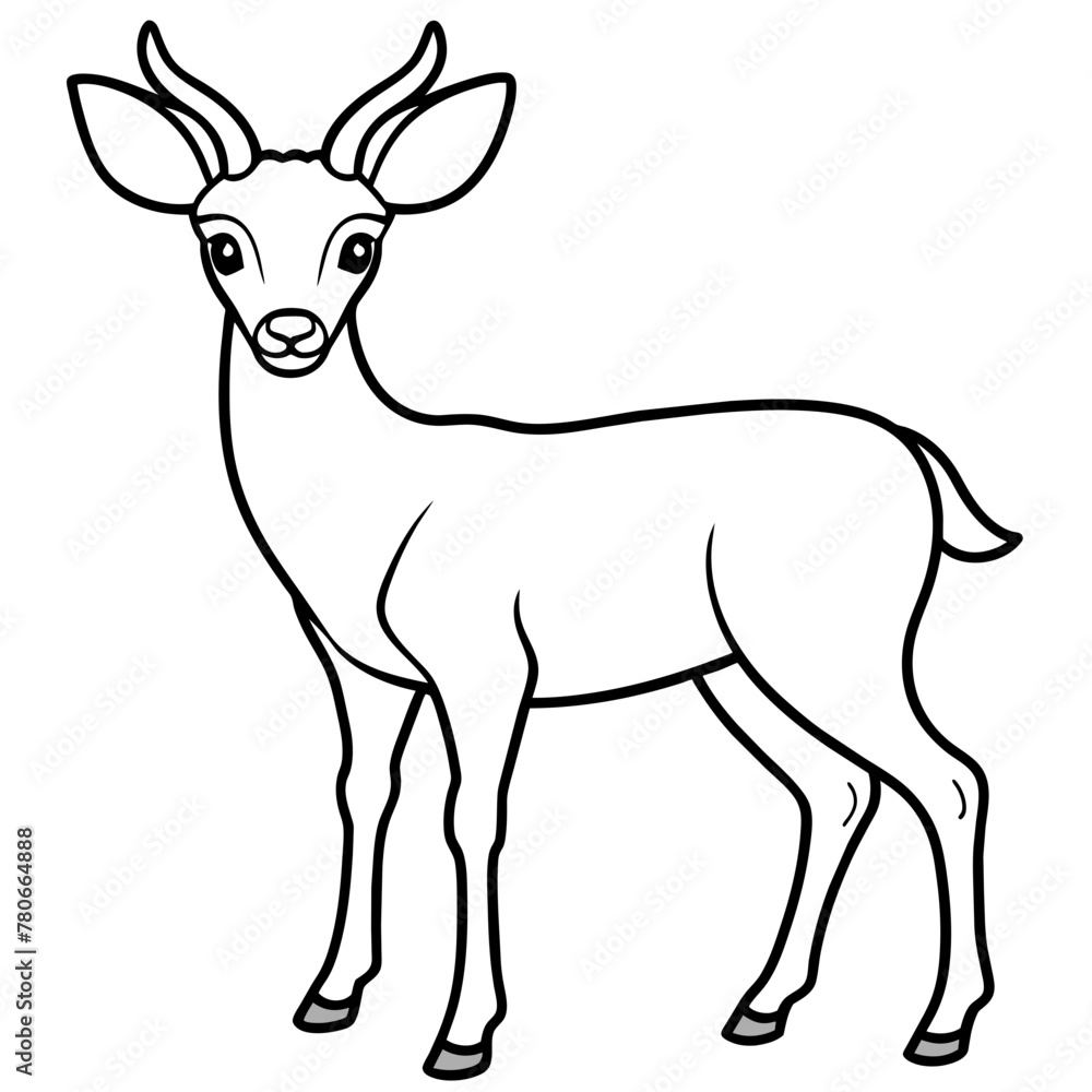 Deer vector illustration style.
Deer vector illustration style.