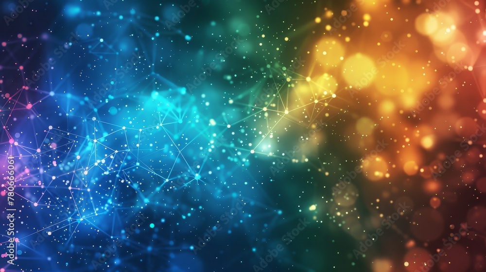 Obraz premium An abstract background featuring a network of connected dots and lines