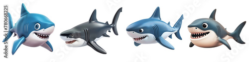 Toy Shark clipart collection  symbol  logos  icons isolated on transparent background