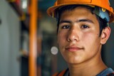 Portrait of a young male electrician