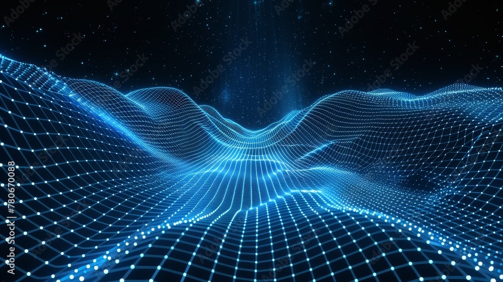 KSAbstract grid background_with glowing blue lines KSAbstract grid background_with glowing blue lines