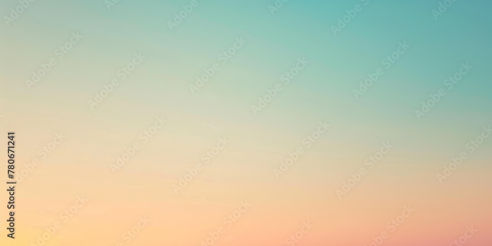 Gradient sky with pastel orange and teal hues blending smoothly into each other