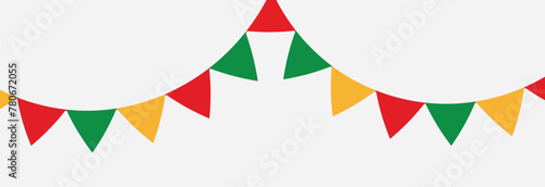 Cinco De Mayo celebrating card with bright bunting flags  . Cinco de mayo bunting element. EPS 10 
