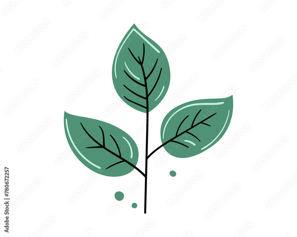 Sprout with leaf vector icon. Plant symbol of nature and environment. Sprout with leaf vector icon. Plant symbol of nature and environment.