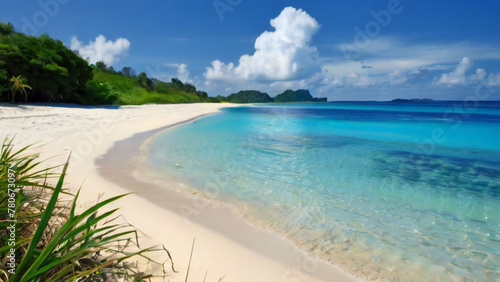 private tropical beach