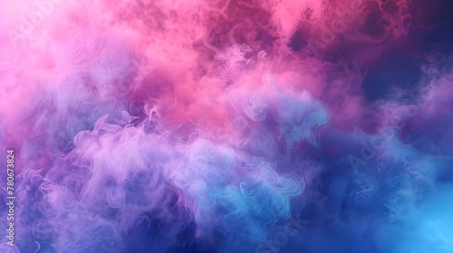 Colorful Abstract Background with White Smoke Effect