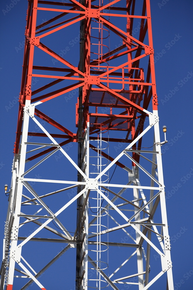 A closeup of a telecommunication tower A closeup of a telecommunication tower
