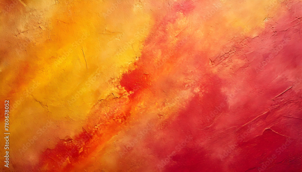 Red and Yellow Abstract Painting. Generative AI Red and Yellow Abstract Painting. Generative AI