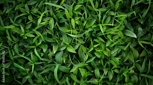 Green leaves realistic seamless background