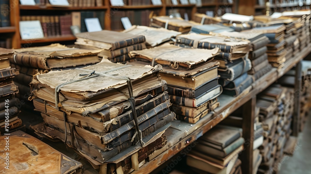 Fototapeta premium Enhancing supply chain transparency in ancient language book preservation